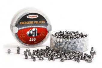 Пули "Люман Energetic Pellets" 4,5 мм, 0,75 грамм, 450 штук