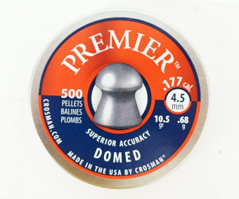 Пули Crosman Premier Domed 4,5 мм, 0,68 грамм, 500 штук