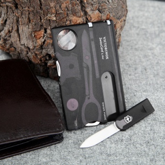Швейцарская карточка Victorinox SwissCard Lite Onyx (0.7333.T3), черная