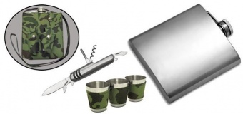 Набор походный с флягой, 540 мл