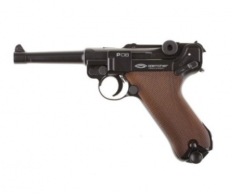 Пневматический пистолет Gletcher P08 (с блоубэком)