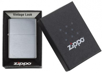 Зажигалка ZIPPO Slim® с покрытием BRUSHED CHROME