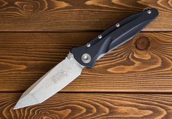 Нож складной ALUMINUM SOCOM DELTA TANTO STONEWASH MICROTECH A163-10