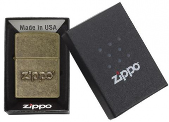 Зажигалка ZIPPO Classic с покрытием Antique Brass, латунь/сталь