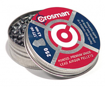 Пули Crosman Pointed 4,5 мм, 0,48 грамм, 250 штук